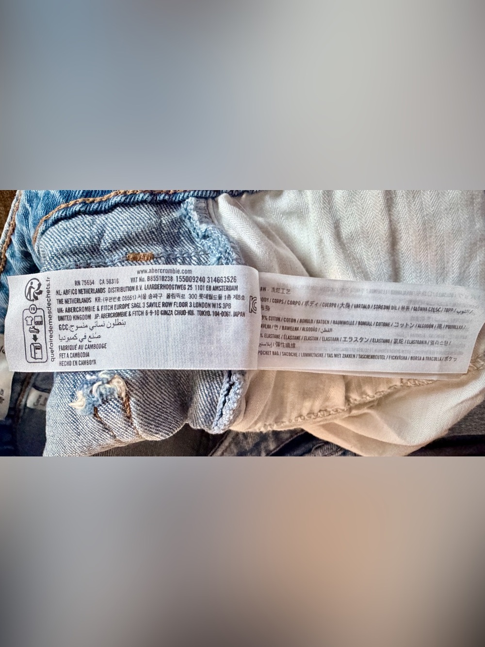Abercrombie & Fitch Curve Love High Rise '90s Relaxed Jeans 28 / 6R Light Wash - Picture 8 of 8